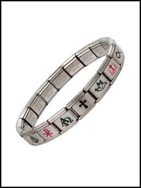 Stainless Steel Christian Cross Bracelet Adjustable Unisex Faith Jewelry